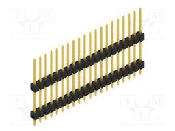 Connector: pin strips; pin header; male; PIN: 20; 2.54mm; THT; 1x20