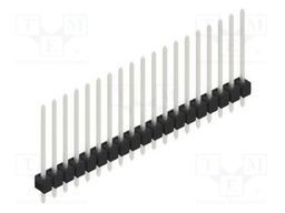 Connector: pin strips; pin header; male; PIN: 19; 2.54mm; THT; 1x19