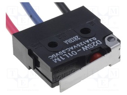 Microswitch SNAP ACTION; with lever; SPDT; 0.1A/125VAC; ON-(ON)