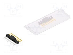 Connector: pin strips; pin header; male; PIN: 8; 2.54mm; SMT; 1x8