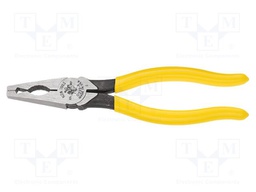 Pliers; universal; handles with plastic grips; Pliers len: 197mm