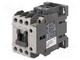Contactor: 3-pole; NO x3; Auxiliary contacts: NO + NC; 230VAC; 22A