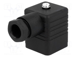 Connector: valve connector; plug; form A; 18mm; female; PIN: 4; 16A