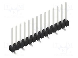 Connector: pin strips; pin header; male; PIN: 14; 2.54mm; SMT; 1x14