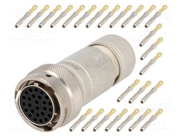 Connector: circular; Series: RT360; plug; female; crimped; PIN: 26