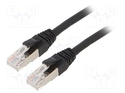 Patch cord; ETHERLINE® Cat.6a,S/FTP; 6a; stranded; Cu; LSZH; black