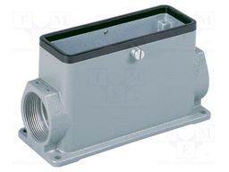Enclosure: for rectangular connectors; Han; size 24B; PG29; IP65