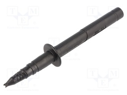 Test probe; 32A; black; Socket size: 4mm; Plating: nickel plated