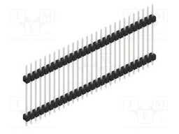 Connector: pin strips; pin header; male; PIN: 28; 2.54mm; THT; 1x28