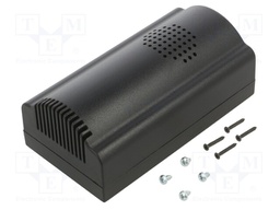 Enclosure: for alarms; X: 125mm; Y: 67mm; Z: 51mm; ABS; black