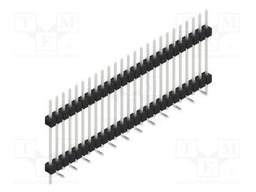 Connector: pin strips; pin header; male; PIN: 25; 2.54mm; SMT; 1x25