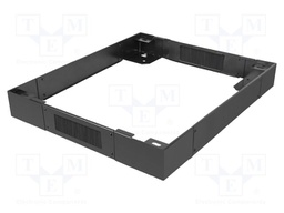 Cabinet socle; black; Standard: 19"; Y: 100mm; X: 800mm; Z: 800mm