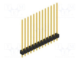 Connector: pin strips; pin header; male; PIN: 13; 2.54mm; THT; 1x13