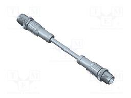 Cable: for sensors/automation; PIN: 5; M12-M12; 0.5m; plug; plug