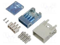 Connector: HDC; contact insert; male; MIXO GIGABIT; PIN: 8; 5A; 50V