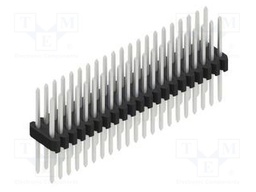 Connector: pin strips; pin header; male; PIN: 42; 1.27mm; THT; 2x21