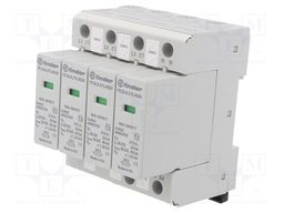 Surge arrestor; Type 2; Poles: 3+N; 20kA; DIN; -40÷80°C; IP20