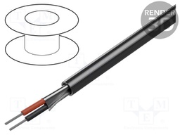 Wire; RS232; 1x2x24AWG; stranded; Cu; Al-PET foil; PVC; grey; 152m