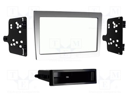 Radio frame; Porsche; 2 DIN; silver