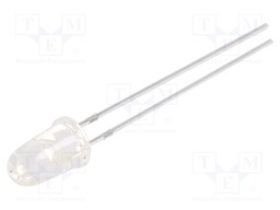 LED; 5mm; blue; 6000÷10000mcd; 10°; Front: convex; 2.8÷3.6V; 60mW