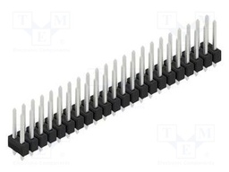 Connector: pin strips; pin header; male; PIN: 44; 2.54mm; THT; 2x22