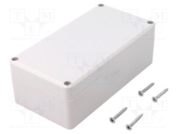 Enclosure: multipurpose; X: 82mm; Y: 158mm; Z: 55mm; polystyrene