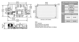 Converter: AC/DC; 30W; 85÷264VAC; Usup: 100÷370VDC; Uout: 3.3VDC