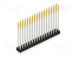 Connector: pin strips; pin header; male; PIN: 34; 2.54mm; THT; 2x17
