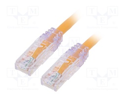 Patch cord; TX6™ PLUS,U/UTP; 6; stranded; Cu; LSZH; orange; Len: 2m