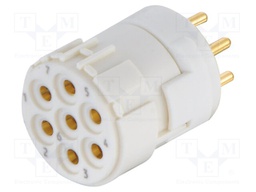 SENSOR CONN INSERT, M23, SOCKET, 7POS