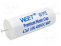 Capacitor: polypropylene; 2.4uF; ±5%; Ø14.5x30.5mm; Leads: axial