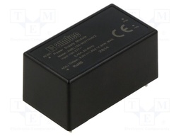 Converter: AC/DC; 15W; Uin: 85÷305VAC,100÷430VDC; Uout: 9VDC; 84%