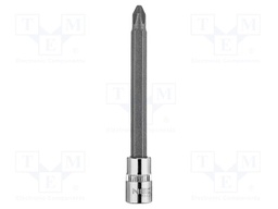 Socket; socket spanner; Bit: Phillips; Size: PH2; 1/4"; 87mm; long