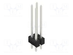 Connector: pin strips; pin header; male; PIN: 4; 2.54mm; THT; 2x2