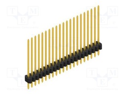 Connector: pin strips; pin header; male; PIN: 21; 1.27mm; THT; 1x21