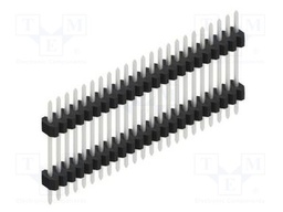 Connector: pin strips; pin header; male; PIN: 23; 1.27mm; THT; 1x23