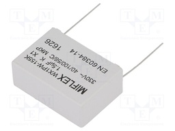 Capacitor: polypropylene; X1; 1.5uF; 330VAC; ±10%; THT