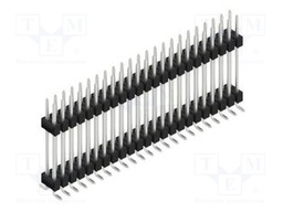 Connector: pin strips; pin header; male; PIN: 46; 2.54mm; SMT; 2x23