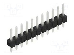 Connector: pin strips; pin header; male; PIN: 11; 2.54mm; THT; 1x11