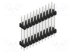 Connector: pin strips; pin header; male; PIN: 22; 2.54mm; THT; 2x11