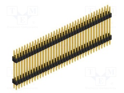 Connector: pin strips; pin header; male; PIN: 72; 1.27mm; THT; 2x36