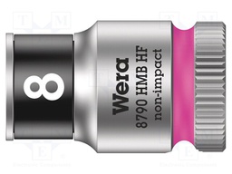 Key; hex socket,socket spanner; HEX 8mm; 3/8"; 29mm