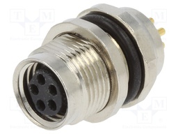 Connector: M8; female; PIN: 5; straight; for panel mounting; socket