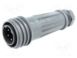 Connector: circular; plug; male; PIN: 5; EXPlora; Contacts: brass