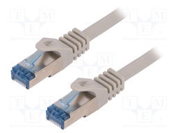 Patch cord; S/FTP; 6a; stranded; Cu; LSZH; grey; 7.5m; 26AWG