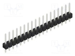 Connector: pin strips; pin header; male; PIN: 18; 2.54mm; THT; 1x18