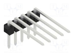 Connector: pin strips; pin header; male; PIN: 5; 2.54mm; THT; 1x5