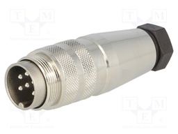 Connector: M16; male; for cable; IP65,IP67; plug; soldering; 300V