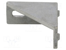 Angle bracket; for profiles; W: 18mm; H: 38mm; L: 38mm; aluminium