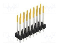 Connector: pin strips; pin header; male; PIN: 16; 2.54mm; THT; 2x8
